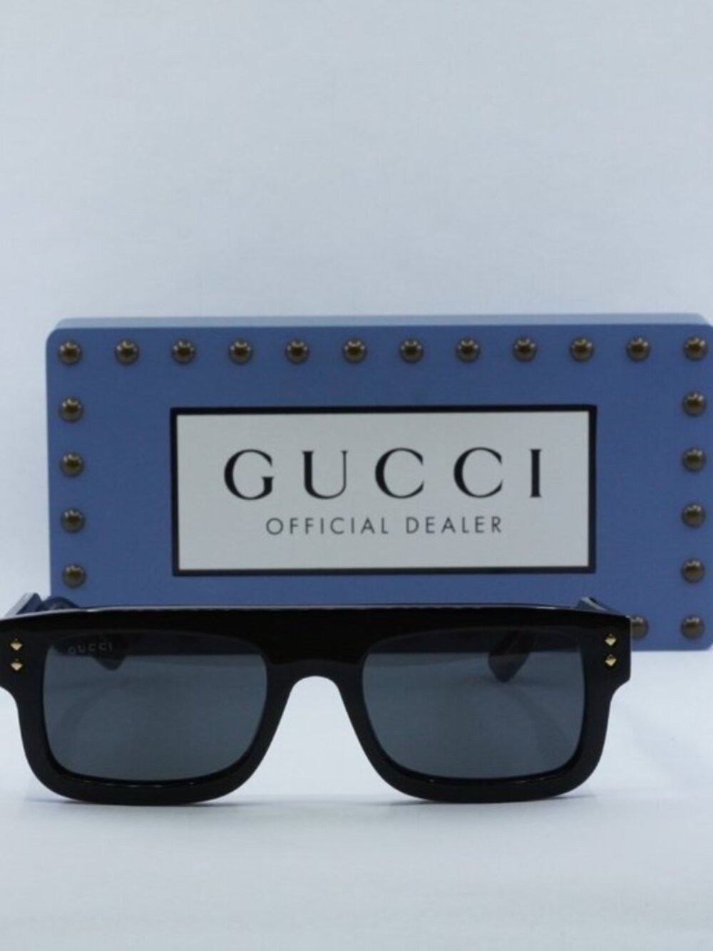 Gucci GG1085S 001 Square Sunglasses - Black/Grey - Picture 3 of 11
